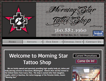 Tablet Screenshot of morningstartattooshop.com
